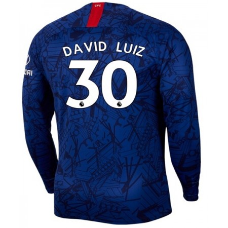 Chelsea DAVID LUIZ 32 Thuis Shirt 2019-20 L/S